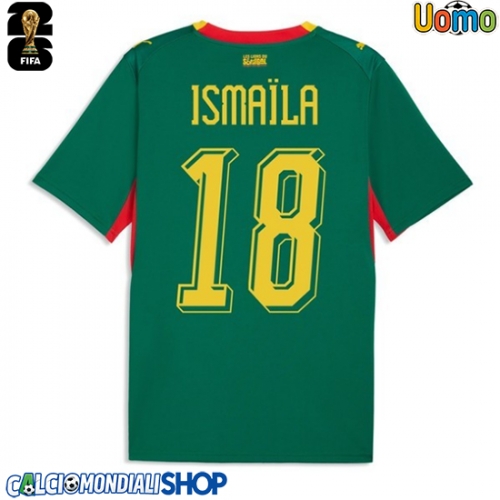 Maglie da calcio Senegal Ismaila Sarr #18 Seconda Maglia Mondiali 2026  Manica Corta